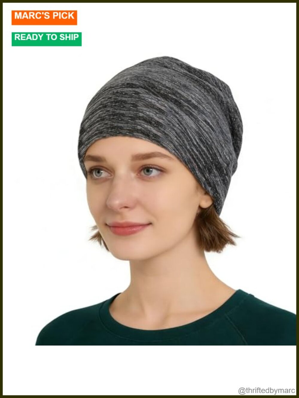 Silver Fiber Cotton Beanie EMF RF Radiation Shield Slouch Cap Knit Hat
